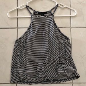 Striped racer back tank